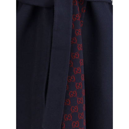Gucci Blue Wool Coat
