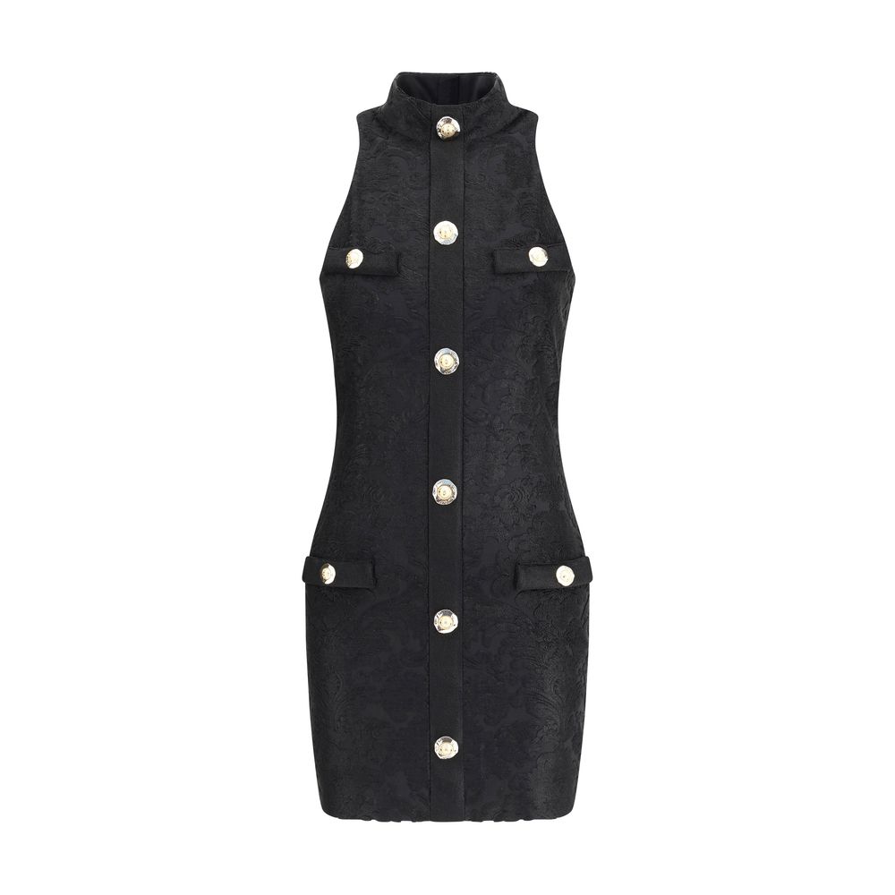 Balmain Black Viscose Cocktail Dress