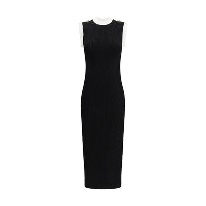 Balmain Black Viscose Casual Dress