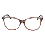 Emilio Pucci Brown Women Glasses Frame, plastic full-rim butterfly style, demo lenses, size 56-15-140, no spring hinge.