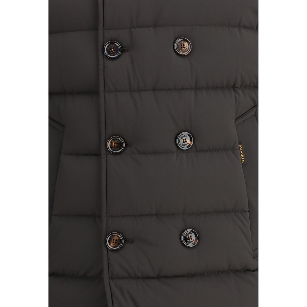 MooRER Black Polyamide Coat