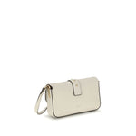 PINKO Love One Bag with flap closure, stud details, calf leather, chain strap, and antique gold-tone hardware, autumn-winter 2025 collection.
