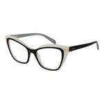 Emilio Pucci Black Women Glasses Frame, cat-eye style, full-rim plastic frame, demo lenses, size 52-18-140, with branded case included