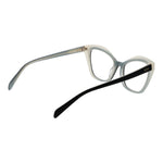 Emilio Pucci Black Women Glasses Frame, cat-eye style, black plastic full-rim with demo lenses, frame width 140mm, temples 140mm.