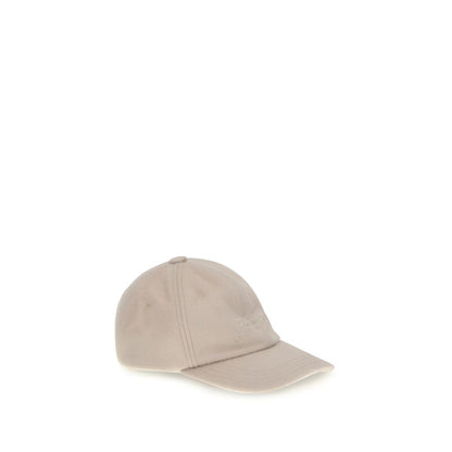 Jacquemus Beige Wool Cap (Baseball Hat) with embroidered logo, stitched brim, adjustable buckle, designed for AW25.