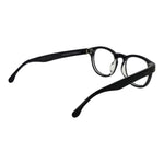 Lozza Black Unisex Glasses Frame made of cellulose acetate with full-rim style, demo plastic lenses, and black color.