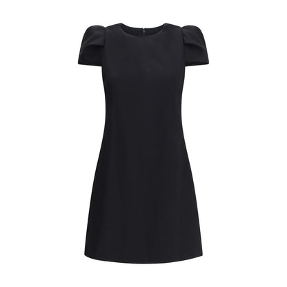 Alexander McQueen Black Wool Casual Dress with fitted silhouette and zip closure, perfect for elegant contemporary looks.