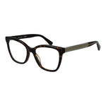 Longchamp Brown Women Glasses Frame in cat eye style with full-rim acetate design