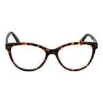 Longchamp Brown Women Glasses Frame in acetate with full-rim cat eye style and demo lenses, includes branded case, size 52-16-140.