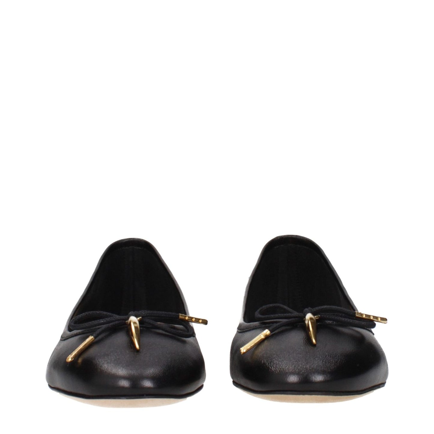 Chloé Black Leather Ballet Flats