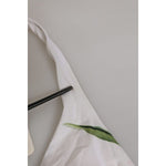 Dolce & Gabbana White Floral Swimsuit 2 Piece Top Bottom Swimwear