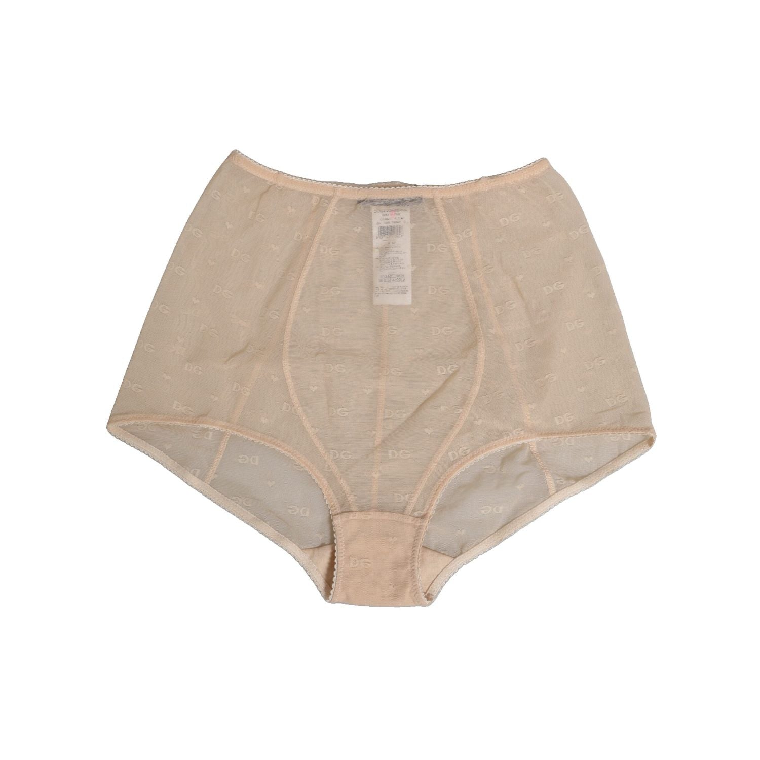 Dolce & Gabbana Beige Nylon High Waist Girdle Panty Underwear