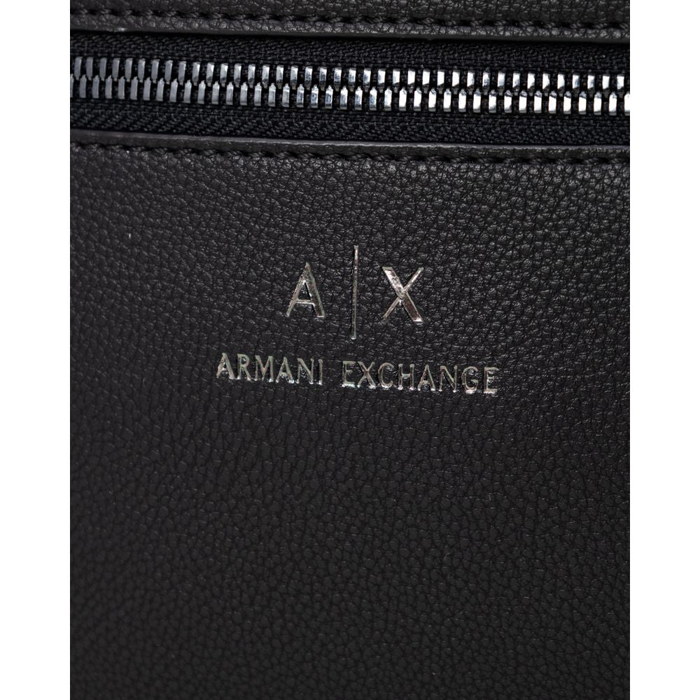 Armani Exchange Black Polyester Messenger Bag