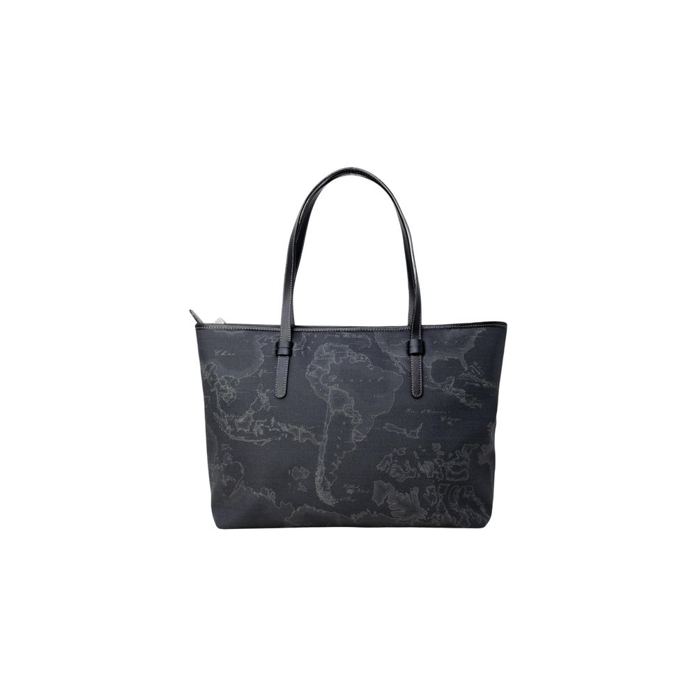 Front view with bag zipped and handles upright.