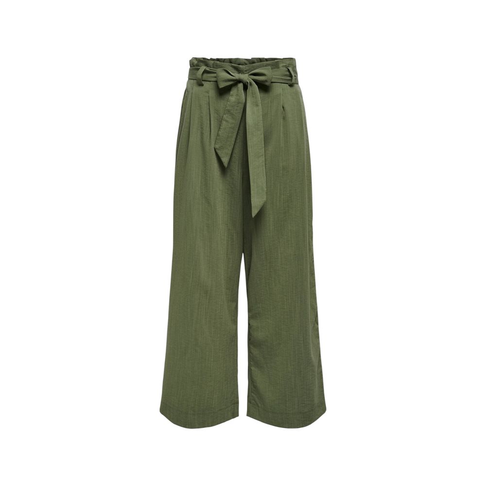 Only Green Viscose Casual Pants