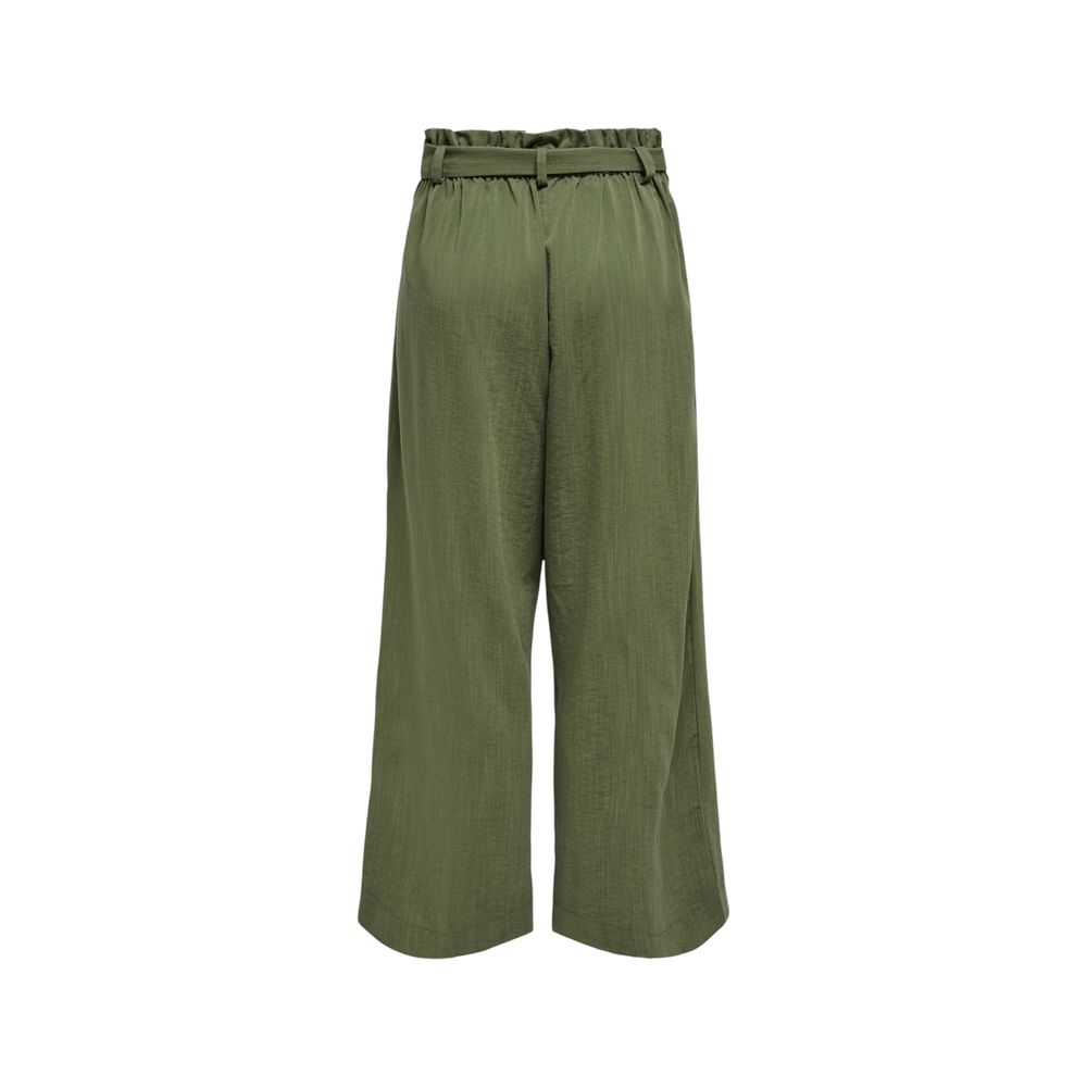 Only Green Viscose Casual Pants