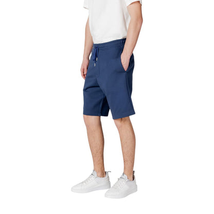 Replay Blue Cotton Bermuda Shorts