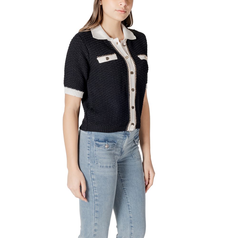 Morgan De Toi Black Recycled Cotton Sweater