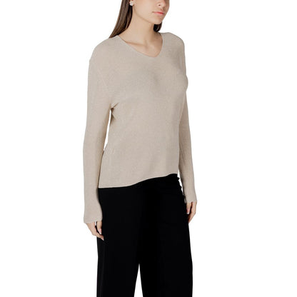 Street One Gold Cotton Sweatshirt