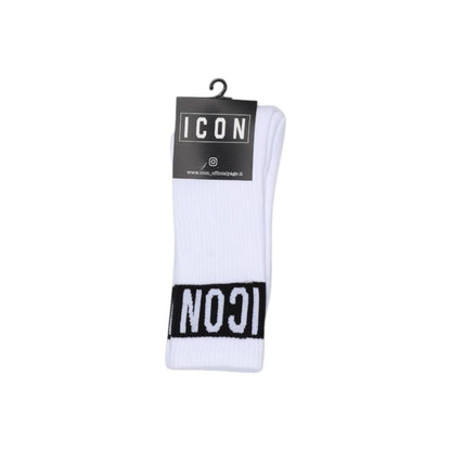 Icon White Cotton Socks