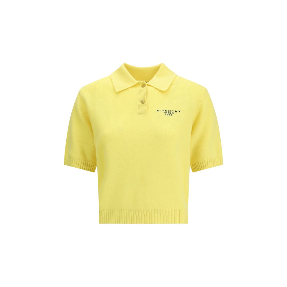 Givenchy Yellow Wool Polo Shirt