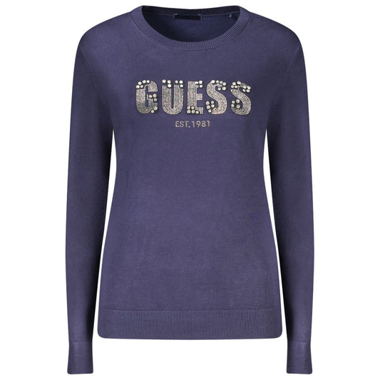 Guess Jeans Blue Viscose Sweater