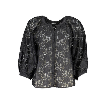 Desigual Black Polyester Shirt