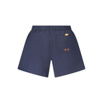 North Sails Blue Cotton Swimwear featuring swim boxer design with elastic waist, pockets, and contrasting details, ocean positive.