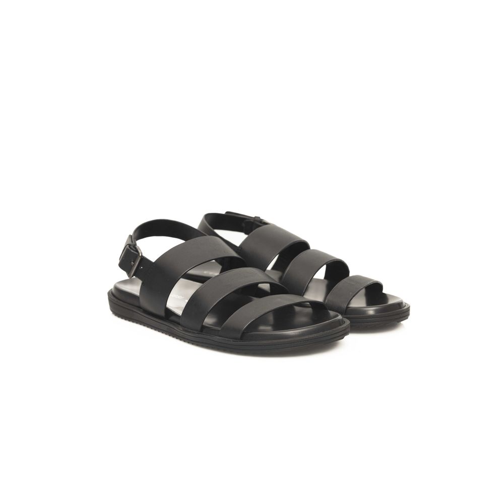 Cerruti 1881 Black Cowhide Men Sandal