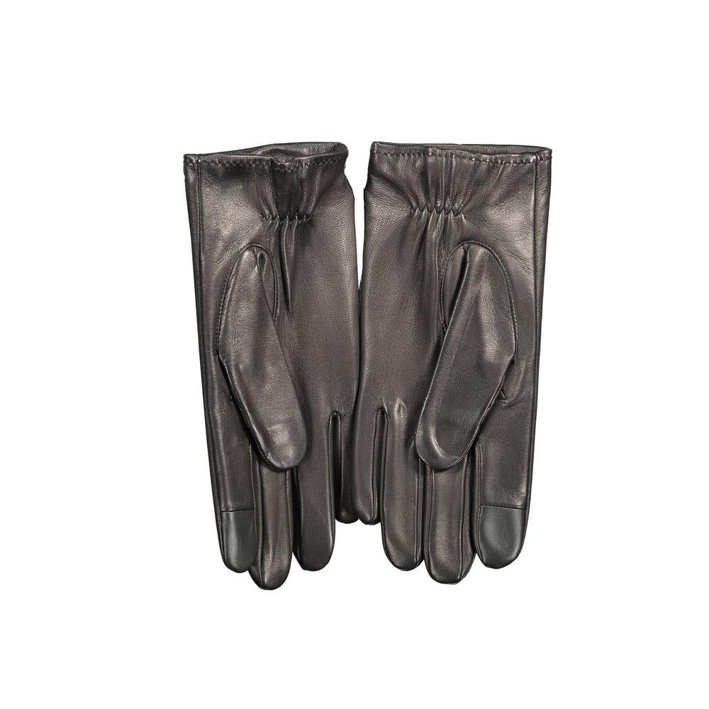Tommy Hilfiger Nero Leather Men Glove
