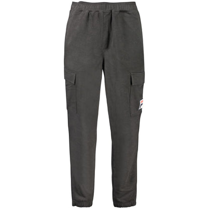 Fila Black Cotton Men Track Pant