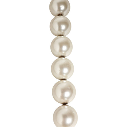 Dolce & Gabbana Black Leather Pearl Chain Bag Accessory Shoulder Strap