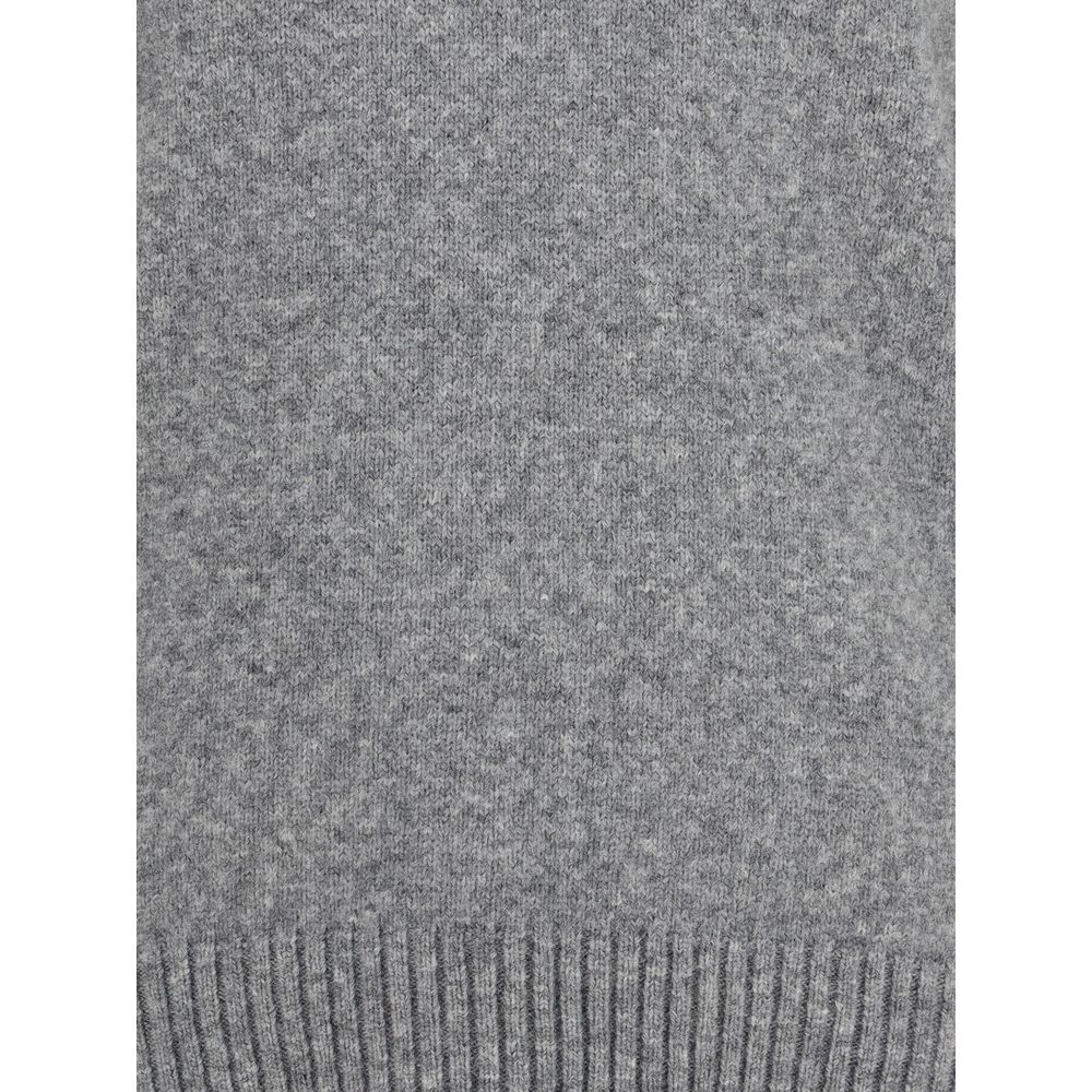 Dolce & Gabbana Gray Fleece Wool Sweatshirt