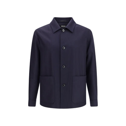 ZEGNA Blue Wool Clothing