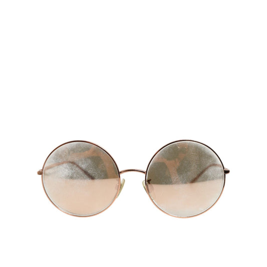 Dolce & Gabbana DG2215K Gold Metal Round Shades Eyewear Sunglasses 1728,67345645728,Accessories,Dolce & Gabbana,Glasses and Sunglasses - Accessories,Gold,Material: 100%ME,Preowned / Defect,Sunglasses - Glasses and Sunglasses - Accessories,Women