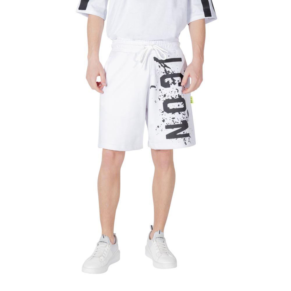 Icon White Cotton Bermuda Shorts