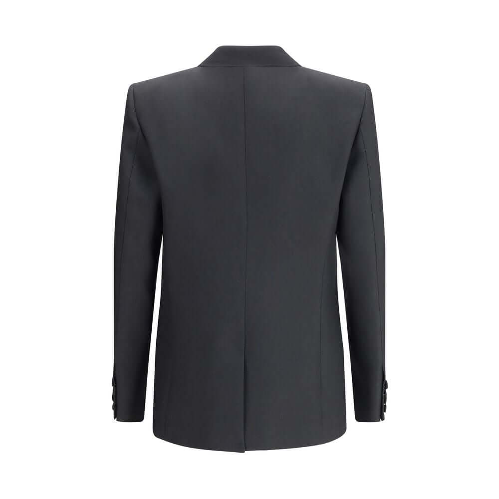 Valentino Black Polyester Coat