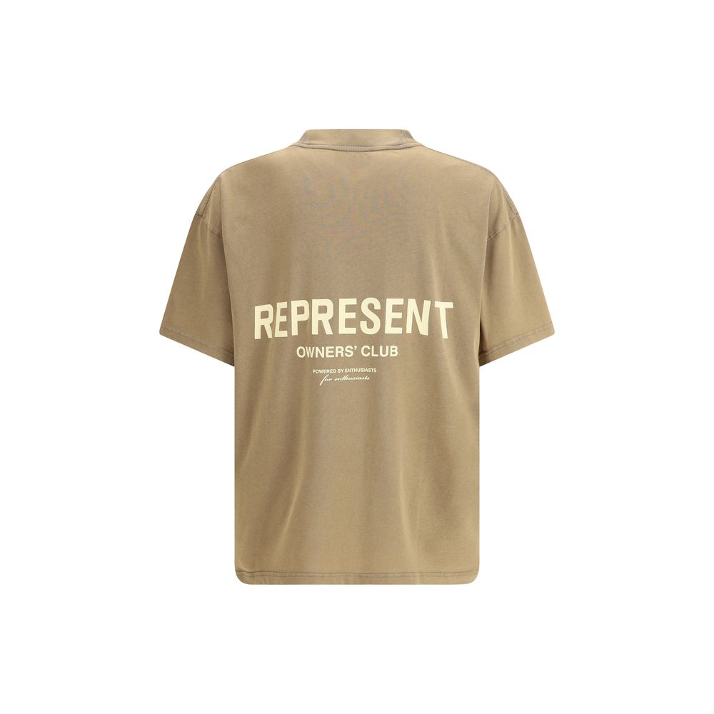 Represent Brown Cotton T-Shirt 1728,72470364320,Brown,Clothing,M,Men,New with tags,Represent,S,T-Shirts - Clothing,XS