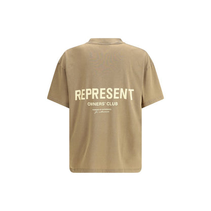 Represent Brown Cotton T-Shirt 1728,72470364320,Brown,Clothing,M,Men,New with tags,Represent,S,T-Shirts - Clothing,XS
