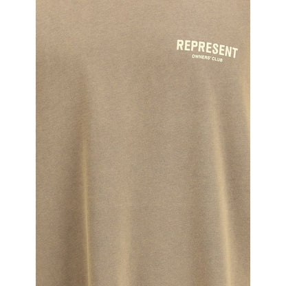Represent Brown Cotton T-Shirt 1728,72470364320,Brown,Clothing,M,Men,New with tags,Represent,S,T-Shirts - Clothing,XS