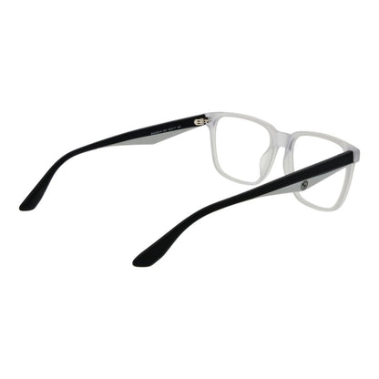 BMW White Acetate Glasses (Frames) for men with full-rim design, 55mm lens width, and branded case included.