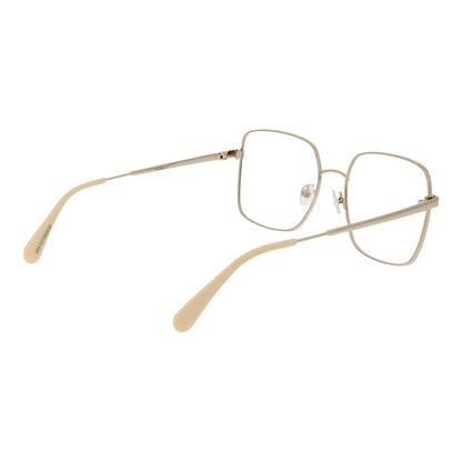Max & Co Gold Metal Glasses (Frames) for women, square full-rim style, gold metal frame with demo lenses. Frame width 140mm.