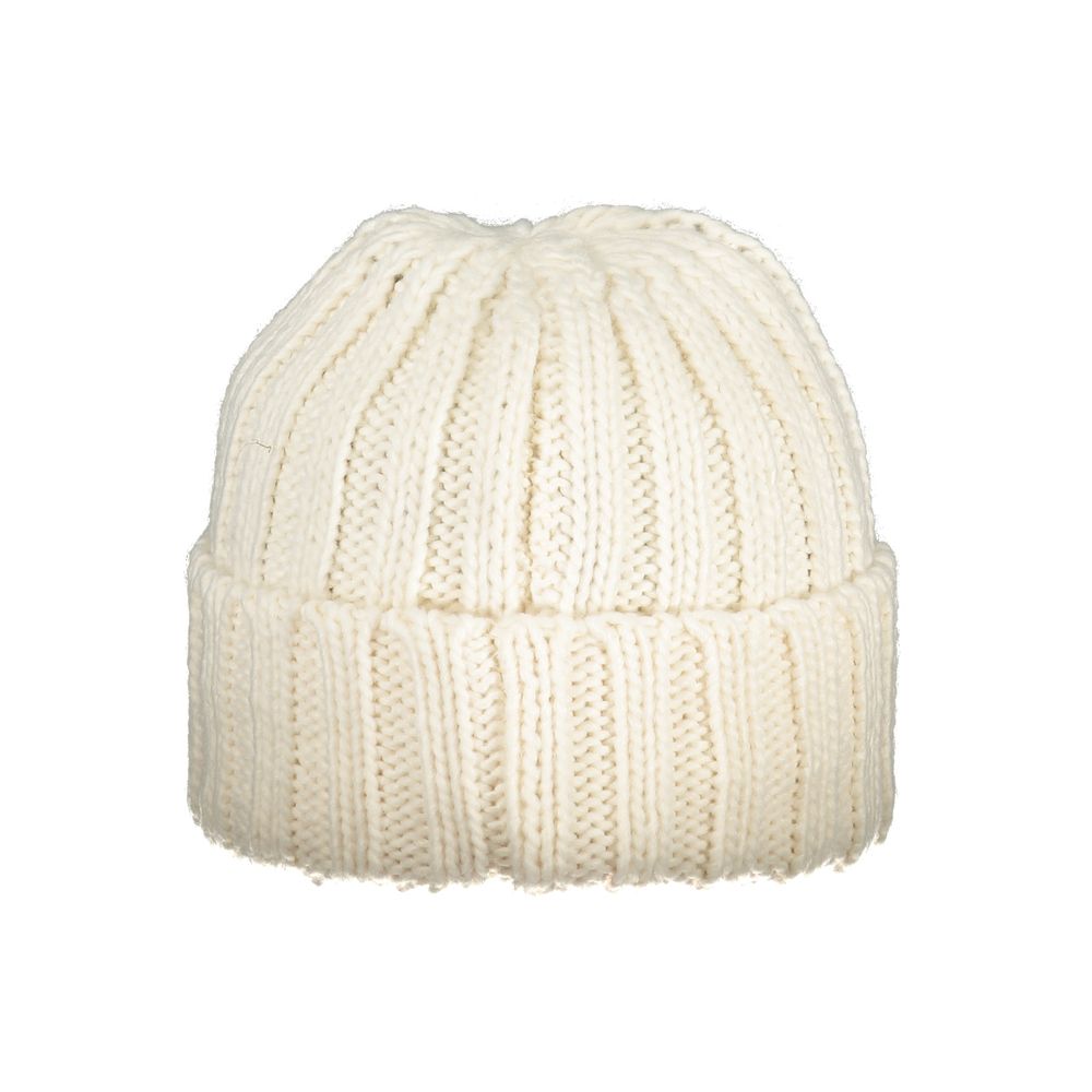 Norway 1963 White Marabou Men Cap made of stylish white marabou knit with iconic brand logo, offering a sophisticated and timeless look.