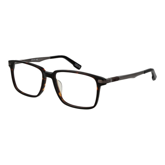 Spy Brown Plastic Glasses (Frames) full-rim square style for men with brown color, plastic material, and branded soft case included.