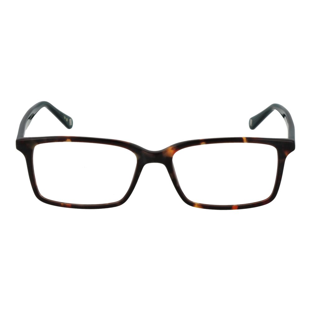 Ted Baker Brown Plastic Glasses (Frames), full-rim rectangle, men's eyewear with demo lenses, brown frame, 145mm temples, plastic material.