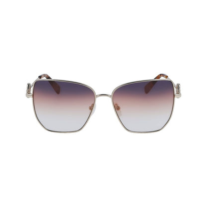 Longchamp Gold Metal Sunglasses