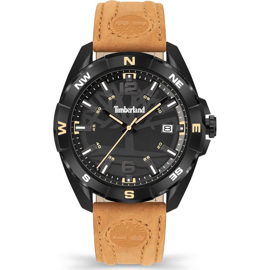 Timberland Brown Leather Dress Watch 1728,67434610848,Accessories,Brown,Dress Watches - Watches - Accessories,Men,New with tags,Timberland,Watches - Accessories