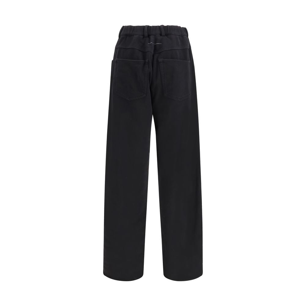 MM6 Black Cotton Athletic Pants 1728,72470364320,Athletic Pants - Pants - Clothing,Black,Clothing,L,M,MM6,New with tags,Pants - Clothing,S,Women