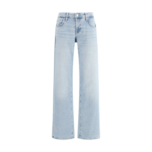 7FOR Blue Cotton Straight-Leg Jeans 1728,26,27,28,72470364320,7FOR,Blue,Clothing,Jeans Denim - Clothing,New with tags,Straight-Leg Jeans - Jeans Denim - Clothing,W29,Women