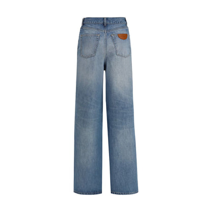 Chloé Blue Cotton Jeans Denim